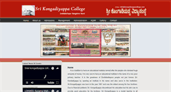 Desktop Screenshot of kongadiyappacollege.com