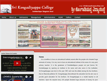 Tablet Screenshot of kongadiyappacollege.com